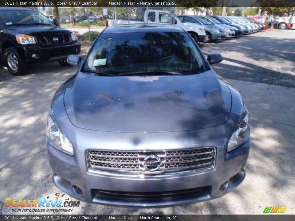 2011 Nissan Maxima 3.5 S Ocean Gray / Charcoal Photo #2