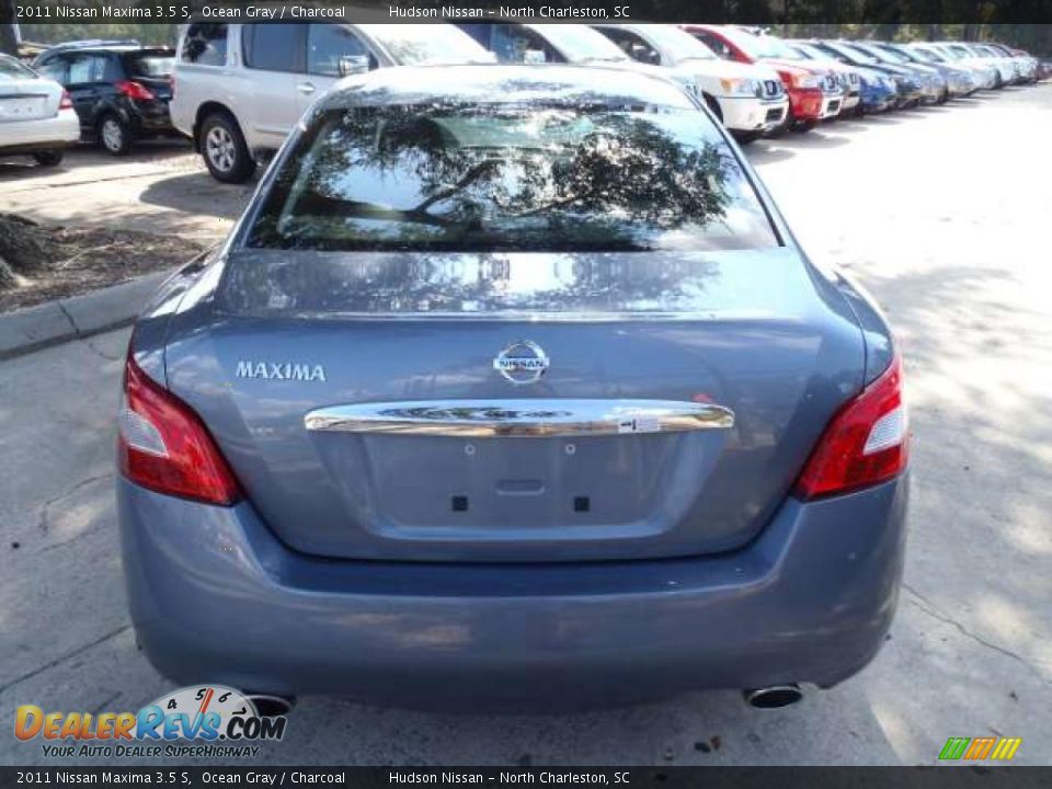 2011 Nissan Maxima 3.5 S Ocean Gray / Charcoal Photo #4