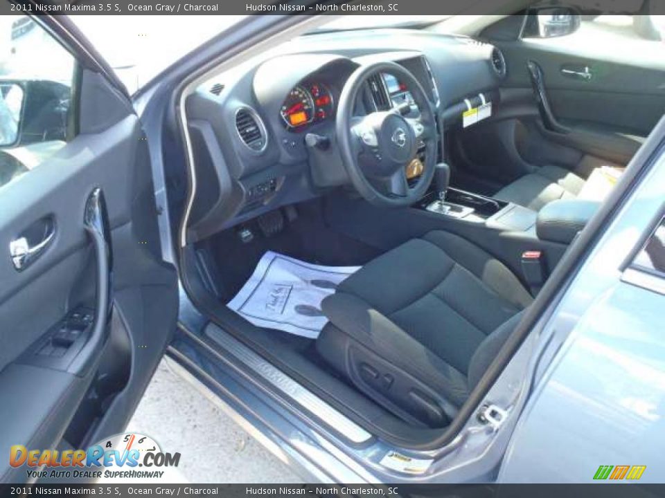 2011 Nissan Maxima 3.5 S Ocean Gray / Charcoal Photo #5