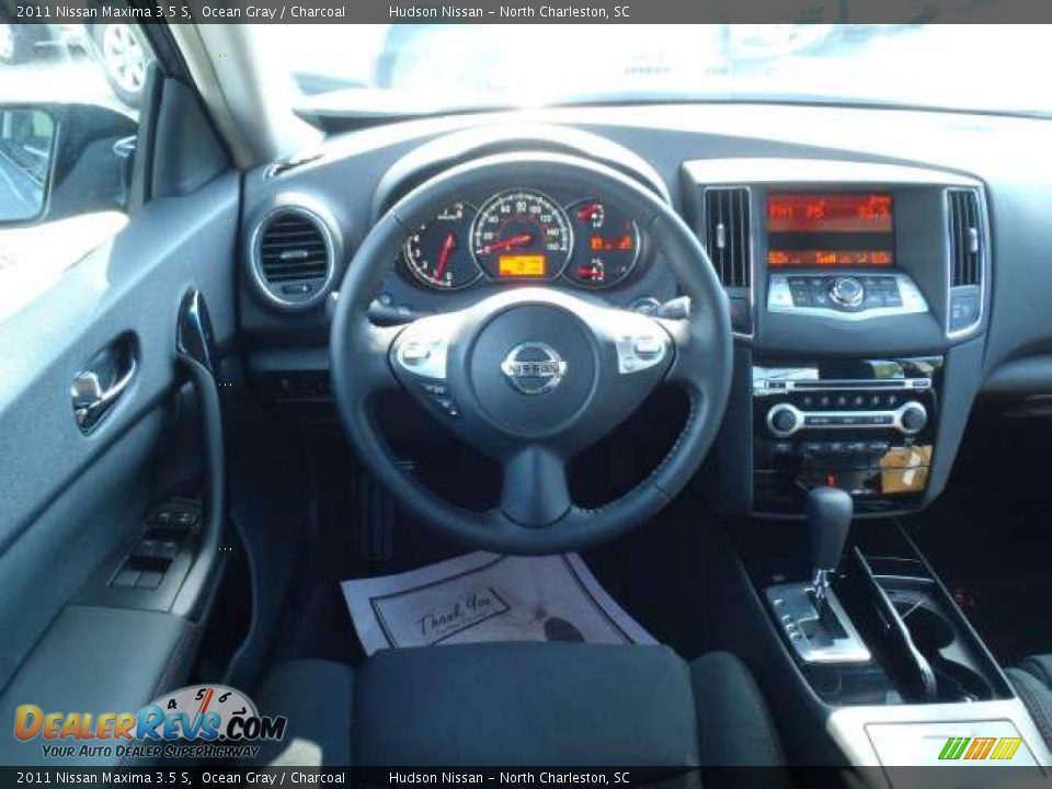 2011 Nissan Maxima 3.5 S Ocean Gray / Charcoal Photo #6