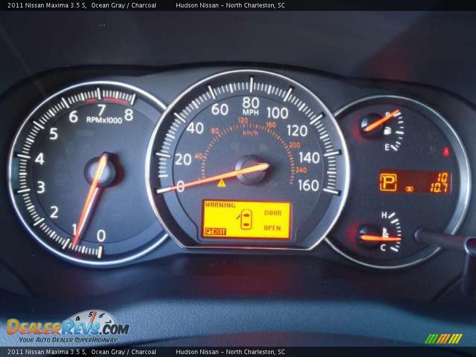 2011 Nissan Maxima 3.5 S Ocean Gray / Charcoal Photo #8
