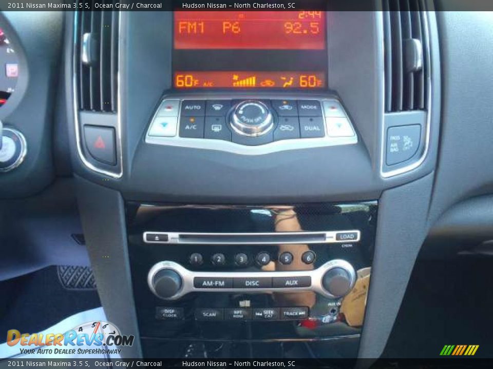 2011 Nissan Maxima 3.5 S Ocean Gray / Charcoal Photo #9