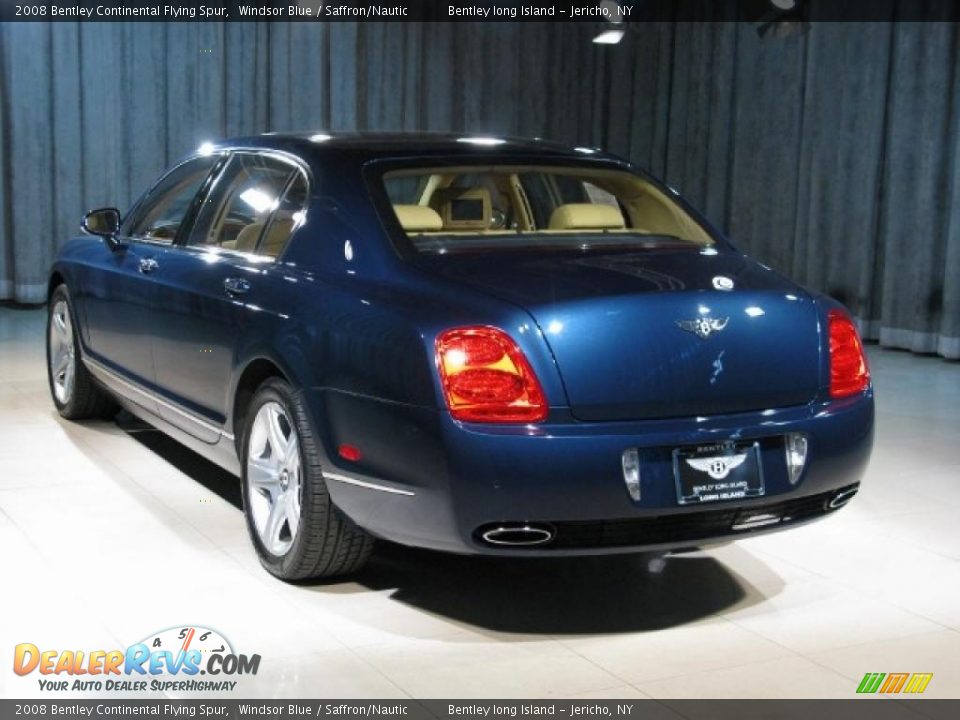 2008 Bentley Continental Flying Spur Windsor Blue / Saffron/Nautic Photo #2