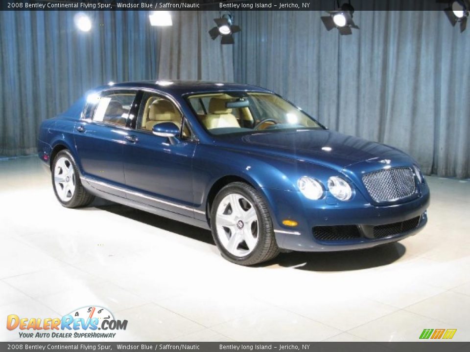 2008 Bentley Continental Flying Spur Windsor Blue / Saffron/Nautic Photo #3