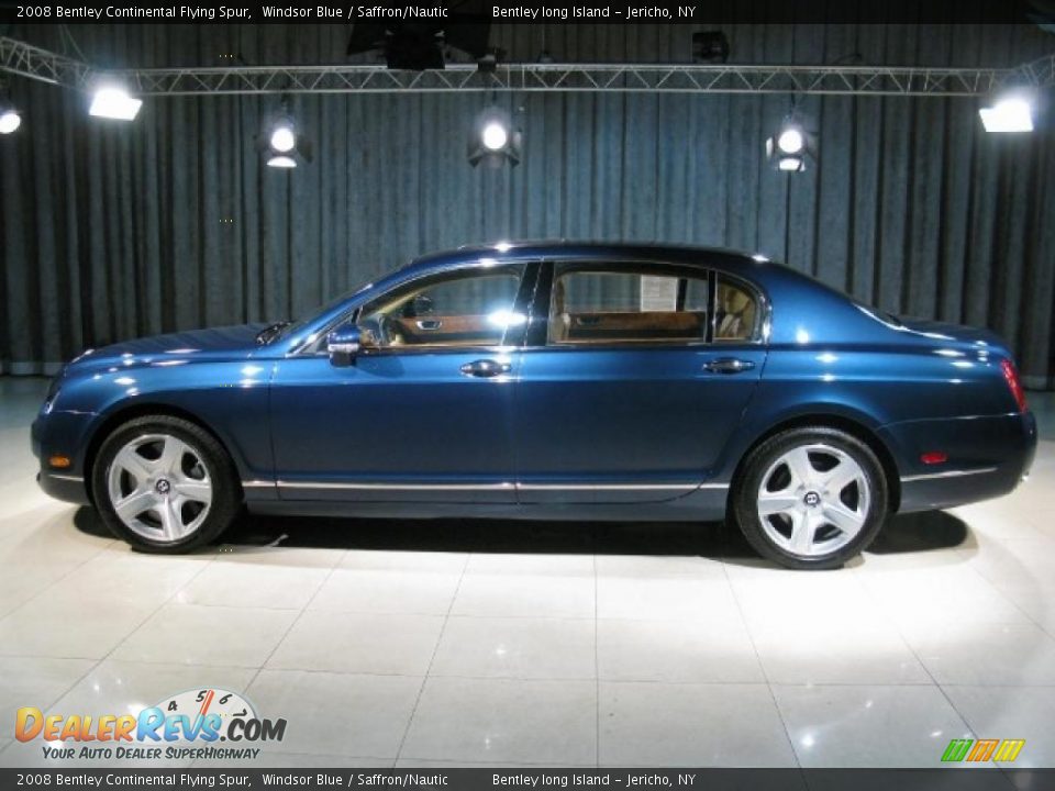 2008 Bentley Continental Flying Spur Windsor Blue / Saffron/Nautic Photo #19