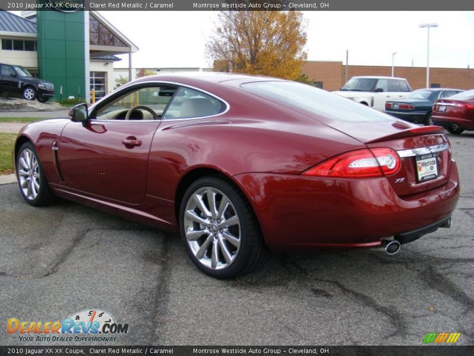 2010 Jaguar XK XK Coupe Claret Red Metallic / Caramel Photo #3