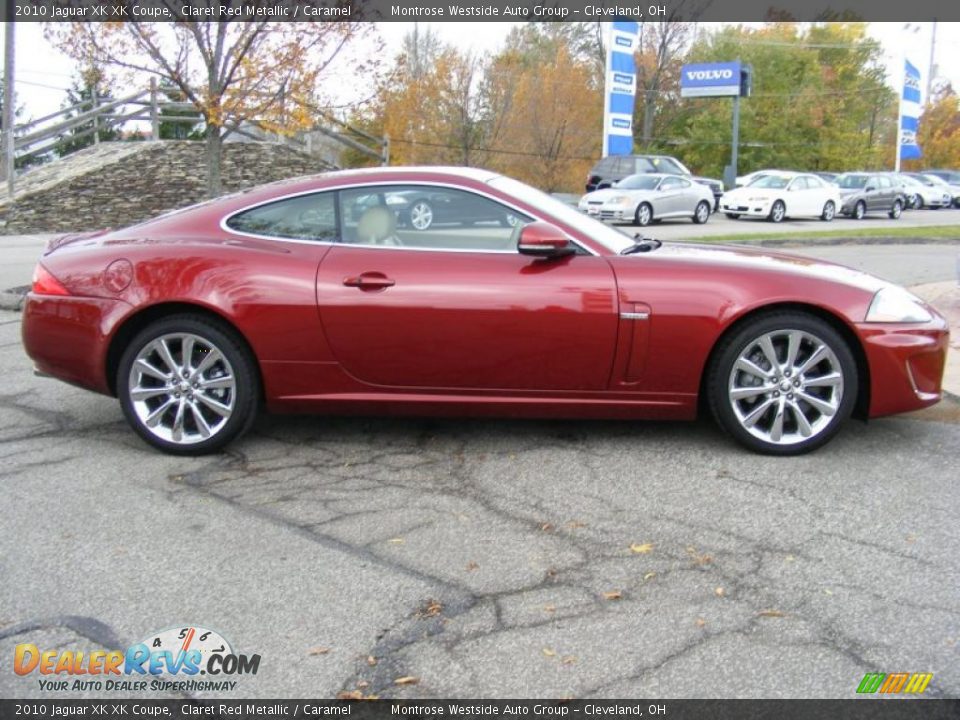 2010 Jaguar XK XK Coupe Claret Red Metallic / Caramel Photo #6