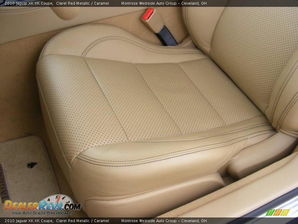 2010 Jaguar XK XK Coupe Claret Red Metallic / Caramel Photo #10