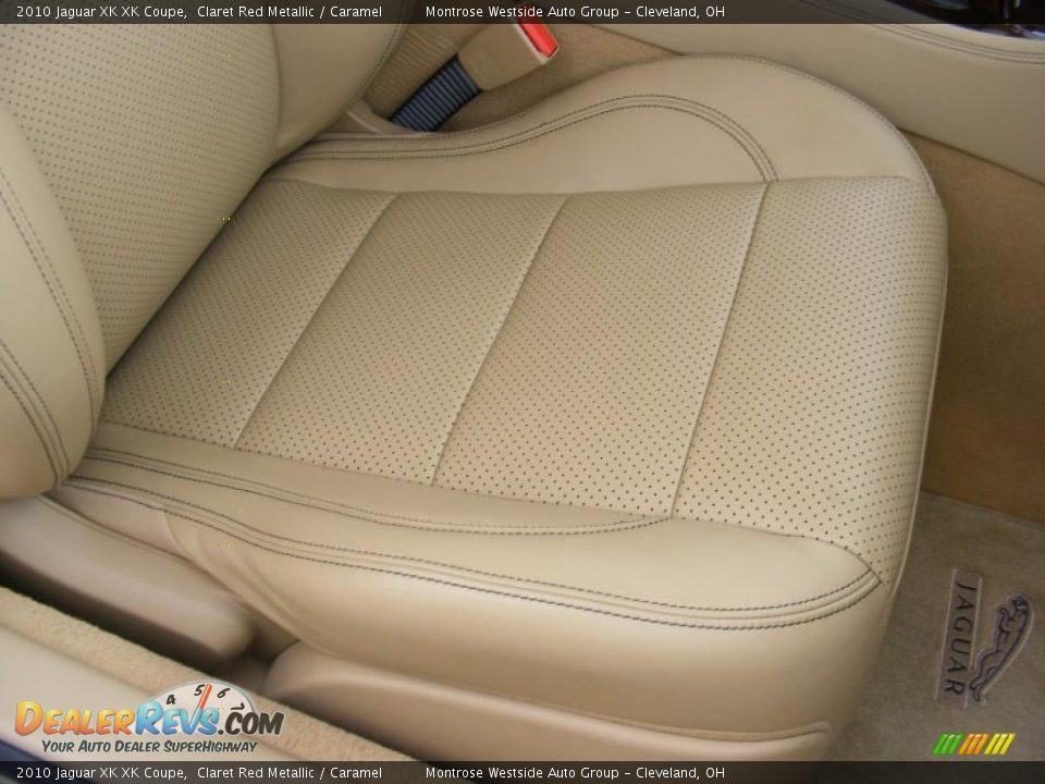 2010 Jaguar XK XK Coupe Claret Red Metallic / Caramel Photo #14