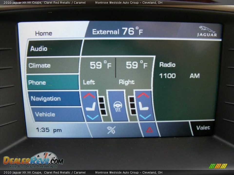 2010 Jaguar XK XK Coupe Claret Red Metallic / Caramel Photo #20