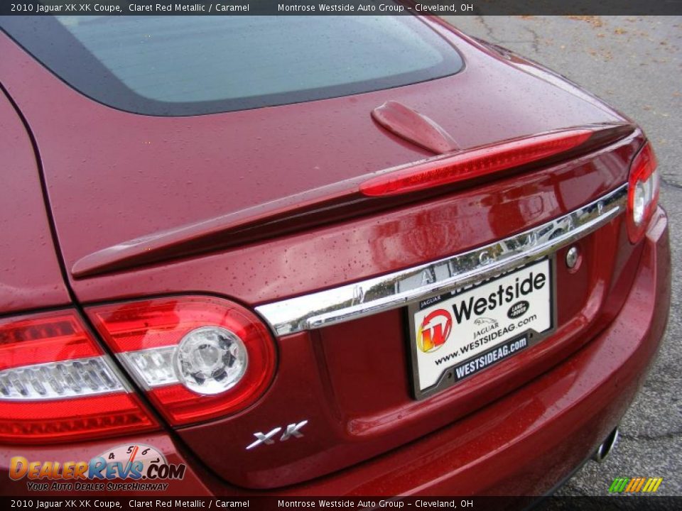 2010 Jaguar XK XK Coupe Claret Red Metallic / Caramel Photo #28