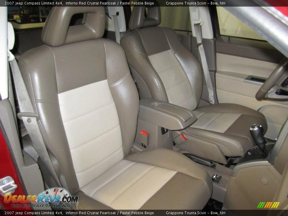 Pastel Pebble Beige Interior 2007 Jeep Compass Limited 4x4