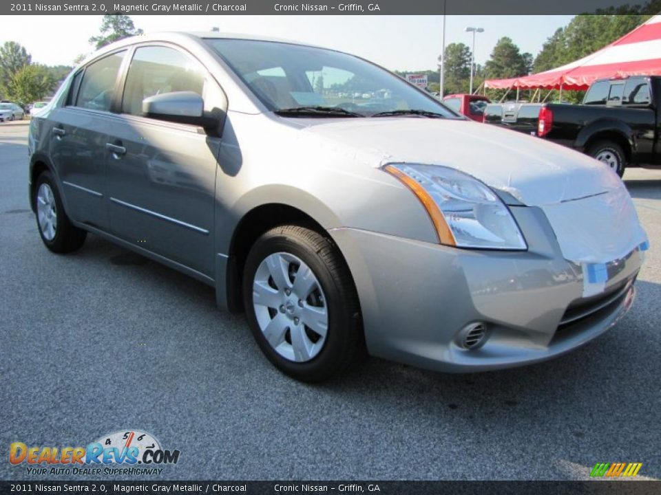 2011 Nissan Sentra 2.0 Magnetic Gray Metallic / Charcoal Photo #7