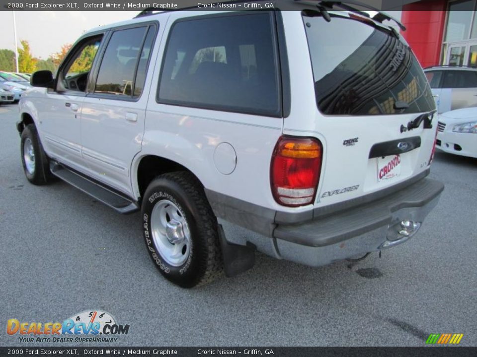 2000 Ford Explorer XLT Oxford White / Medium Graphite Photo #3