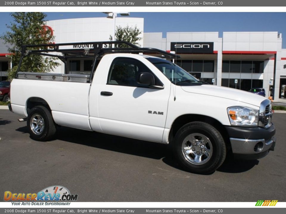 2008 Dodge Ram 1500 ST Regular Cab Bright White / Medium Slate Gray Photo #1