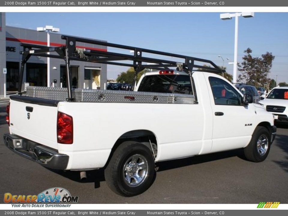 2008 Dodge Ram 1500 ST Regular Cab Bright White / Medium Slate Gray Photo #4