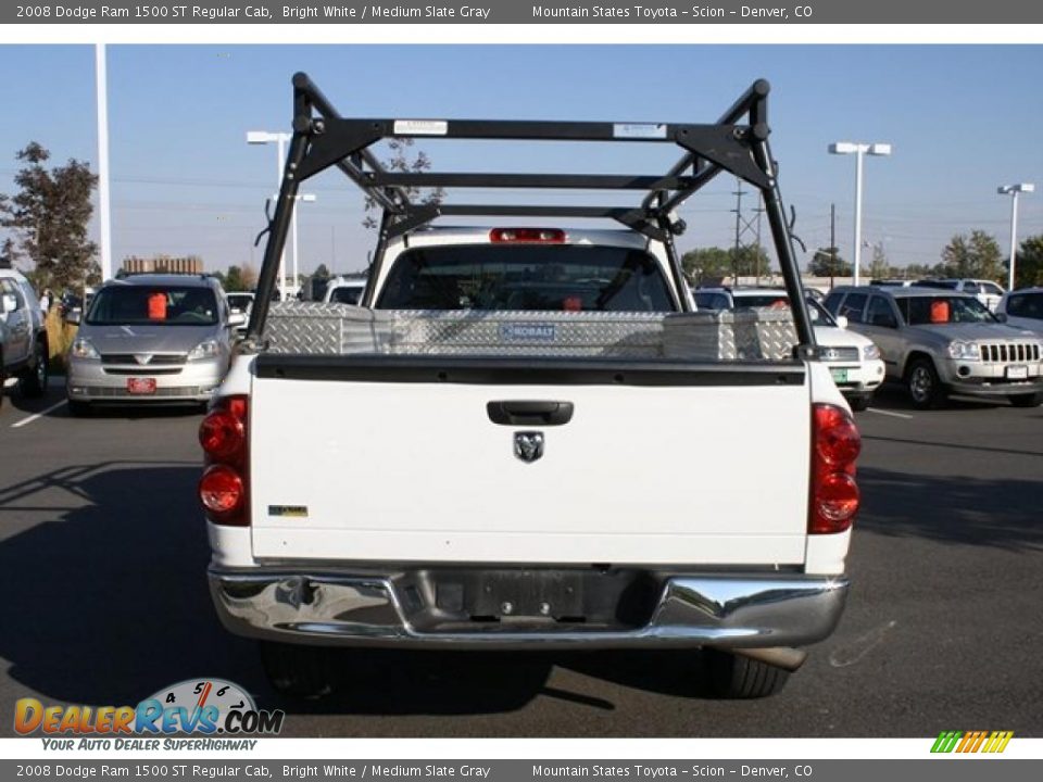 2008 Dodge Ram 1500 ST Regular Cab Bright White / Medium Slate Gray Photo #5