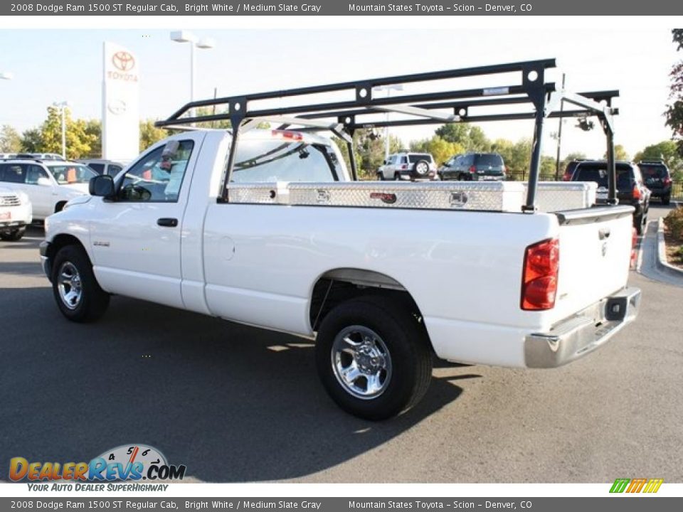 2008 Dodge Ram 1500 ST Regular Cab Bright White / Medium Slate Gray Photo #6