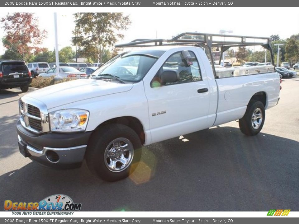 2008 Dodge Ram 1500 ST Regular Cab Bright White / Medium Slate Gray Photo #7