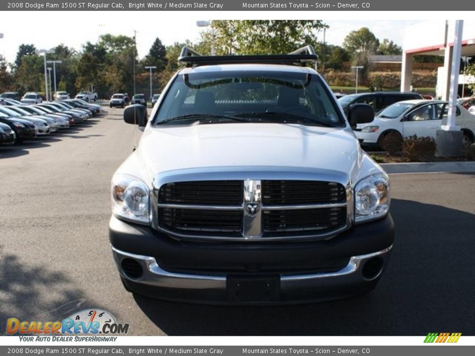 2008 Dodge Ram 1500 ST Regular Cab Bright White / Medium Slate Gray Photo #8