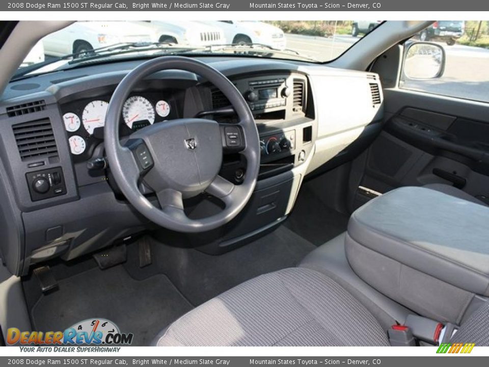 Medium Slate Gray Interior - 2008 Dodge Ram 1500 ST Regular Cab Photo #10