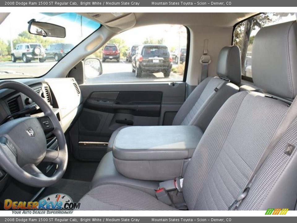 Medium Slate Gray Interior - 2008 Dodge Ram 1500 ST Regular Cab Photo #11