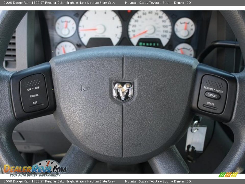 2008 Dodge Ram 1500 ST Regular Cab Bright White / Medium Slate Gray Photo #17