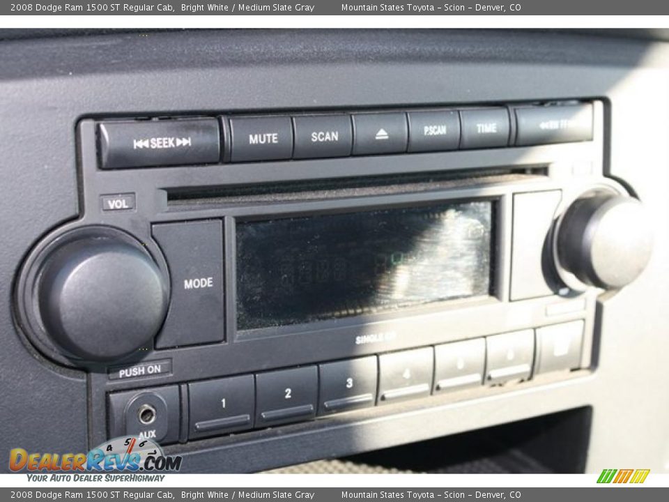 2008 Dodge Ram 1500 ST Regular Cab Bright White / Medium Slate Gray Photo #18