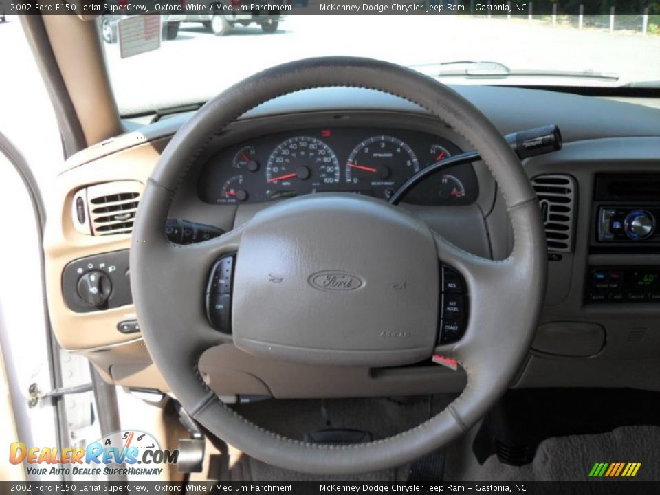 2002 Ford F150 Lariat SuperCrew Steering Wheel Photo #14