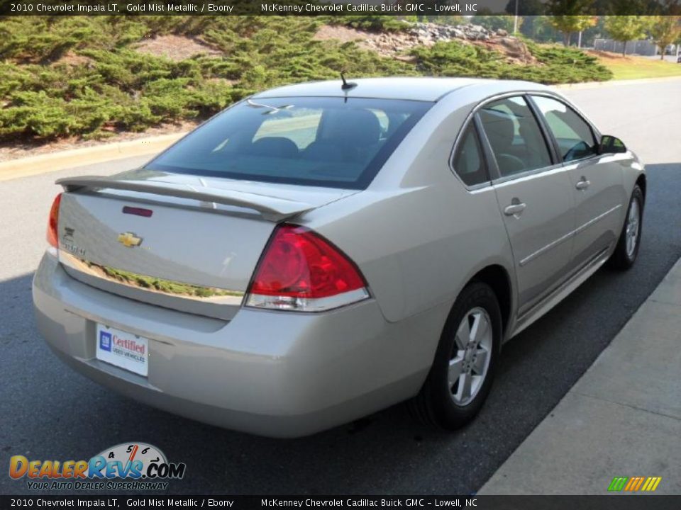 2010 Chevrolet Impala LT Gold Mist Metallic / Ebony Photo #4