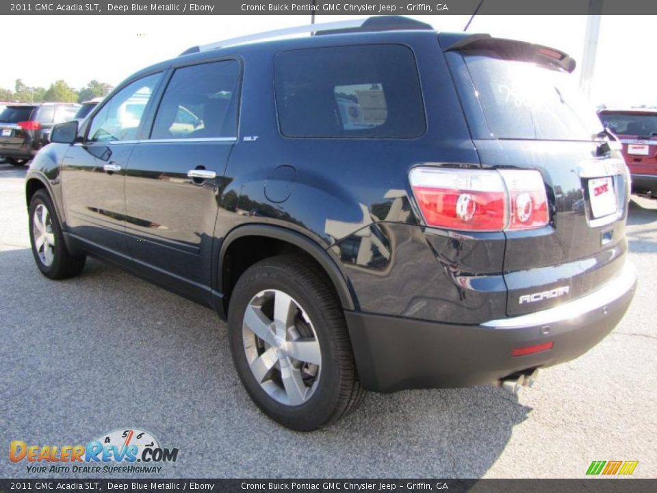 2011 GMC Acadia SLT Deep Blue Metallic / Ebony Photo #5