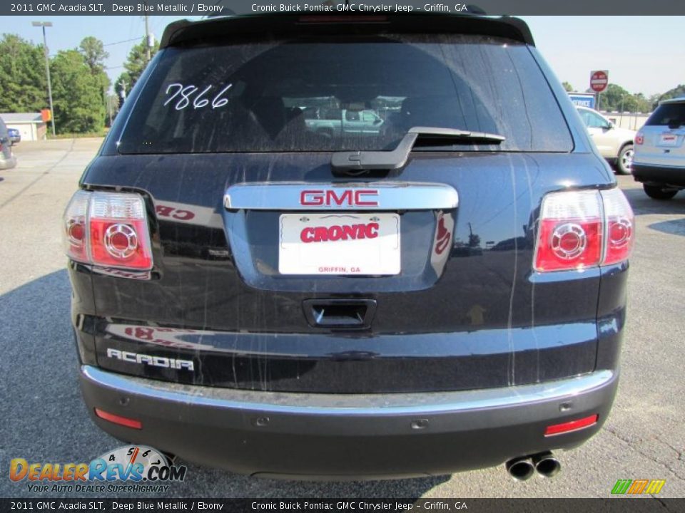 2011 GMC Acadia SLT Deep Blue Metallic / Ebony Photo #6