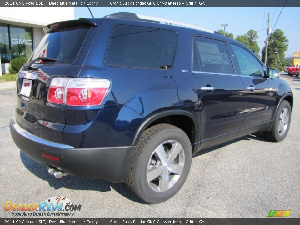 2011 GMC Acadia SLT Deep Blue Metallic / Ebony Photo #7