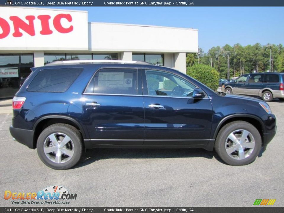 Deep Blue Metallic 2011 GMC Acadia SLT Photo #8