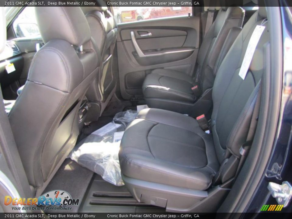 Ebony Interior - 2011 GMC Acadia SLT Photo #12