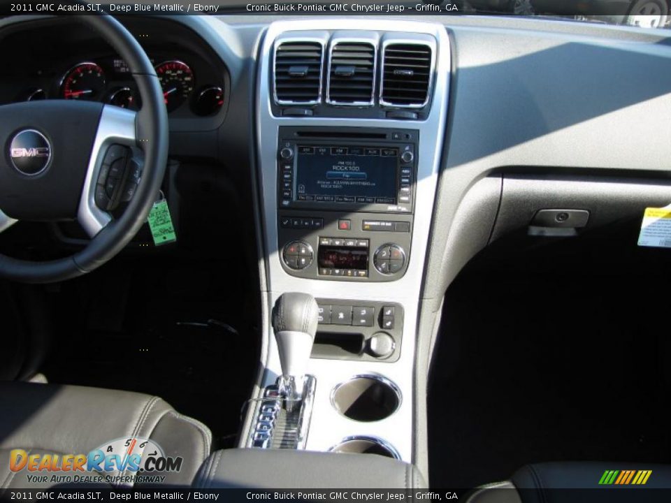 Ebony Interior - 2011 GMC Acadia SLT Photo #19