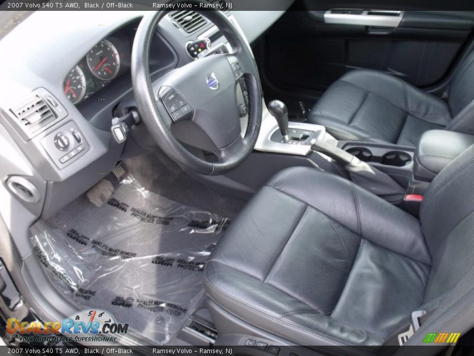 Off-Black Interior - 2007 Volvo S40 T5 AWD Photo #12