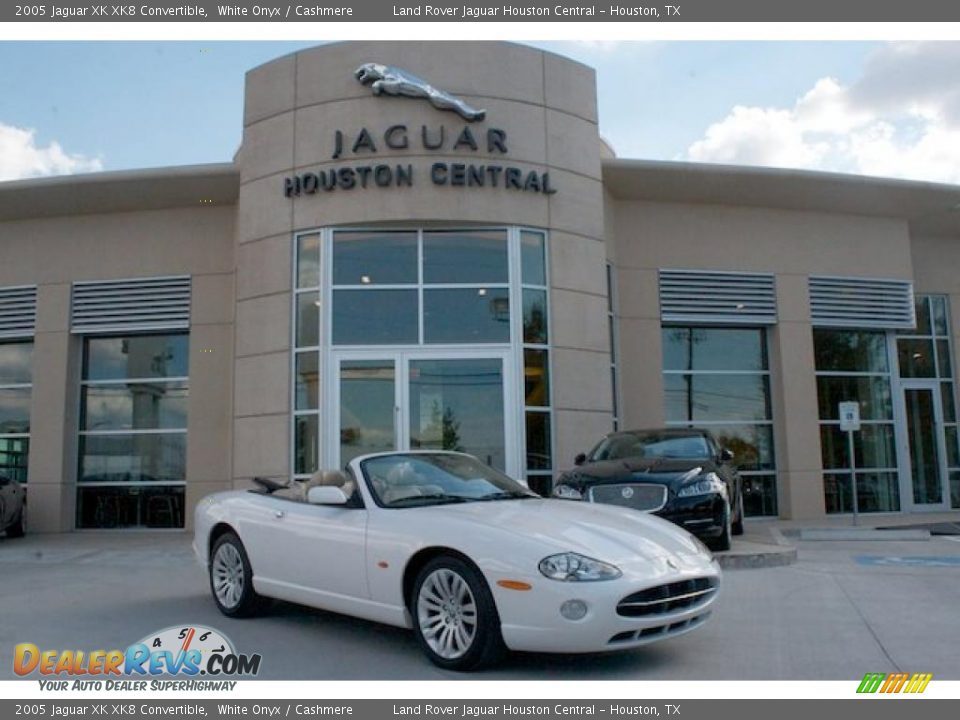 2005 Jaguar XK XK8 Convertible White Onyx / Cashmere Photo #1