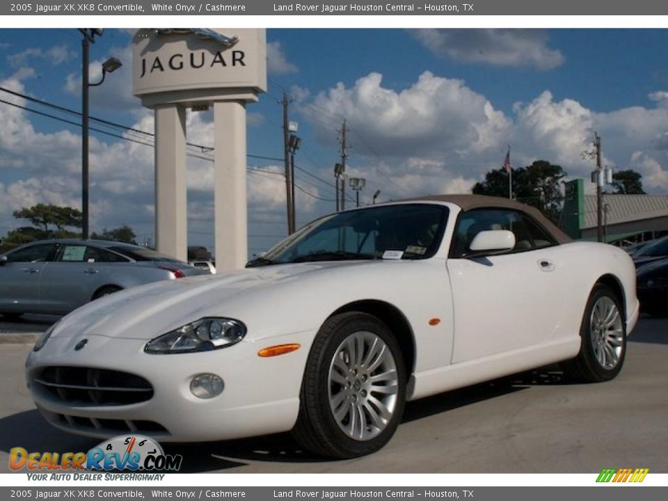 White Onyx 2005 Jaguar XK XK8 Convertible Photo #2