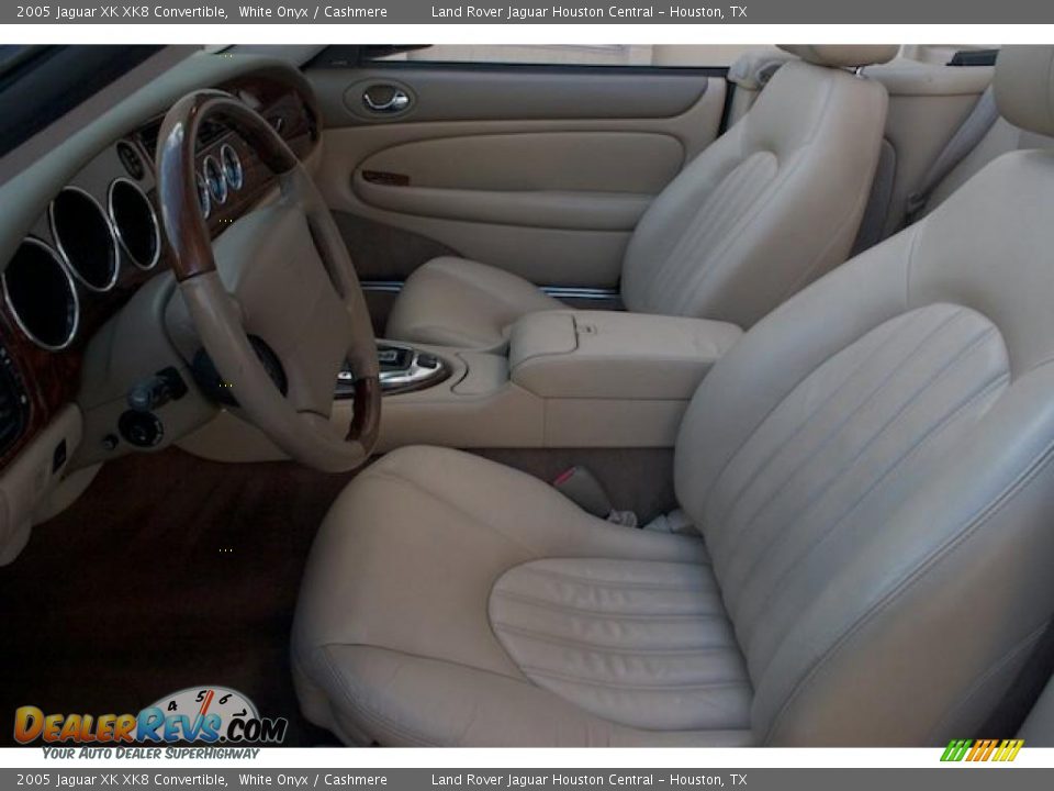 2005 Jaguar XK XK8 Convertible White Onyx / Cashmere Photo #3