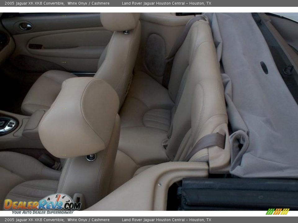 2005 Jaguar XK XK8 Convertible White Onyx / Cashmere Photo #4