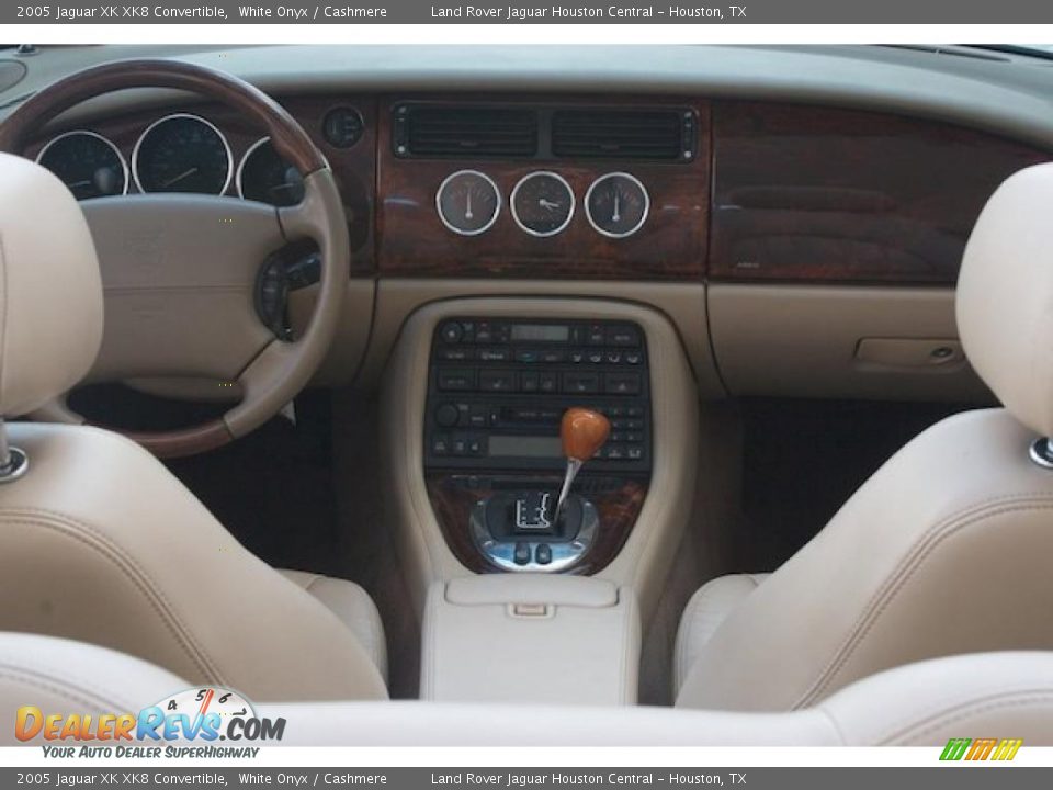 2005 Jaguar XK XK8 Convertible White Onyx / Cashmere Photo #5