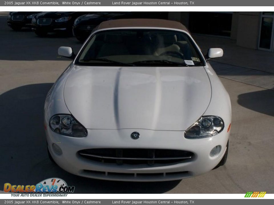 2005 Jaguar XK XK8 Convertible White Onyx / Cashmere Photo #6