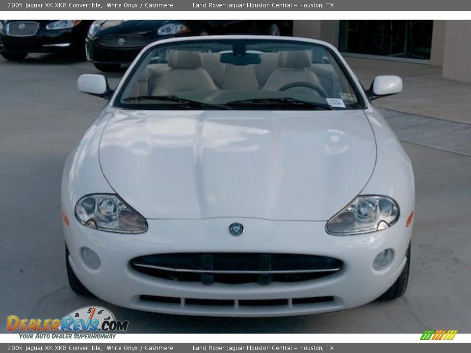 2005 Jaguar XK XK8 Convertible White Onyx / Cashmere Photo #14