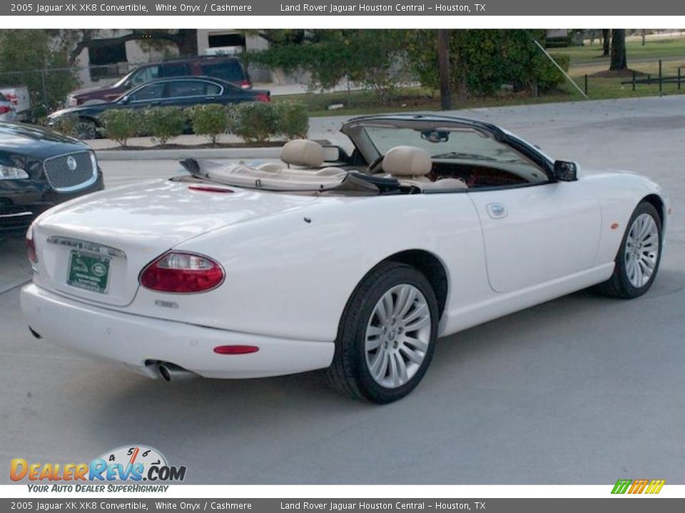 2005 Jaguar XK XK8 Convertible White Onyx / Cashmere Photo #19