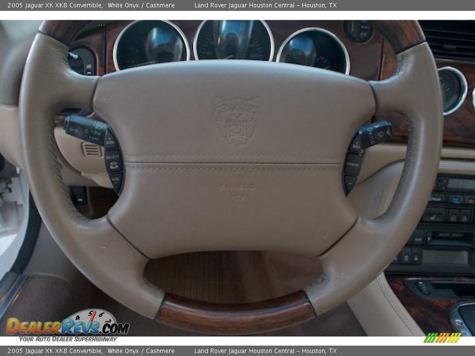 2005 Jaguar XK XK8 Convertible White Onyx / Cashmere Photo #22