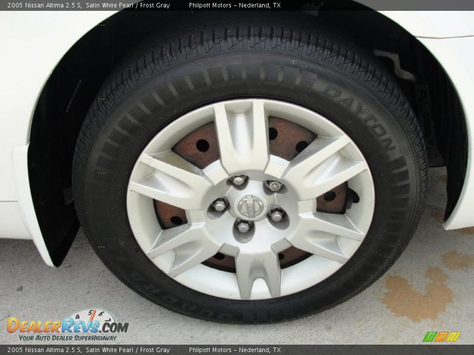 2005 Nissan Altima 2.5 S Satin White Pearl / Frost Gray Photo #15