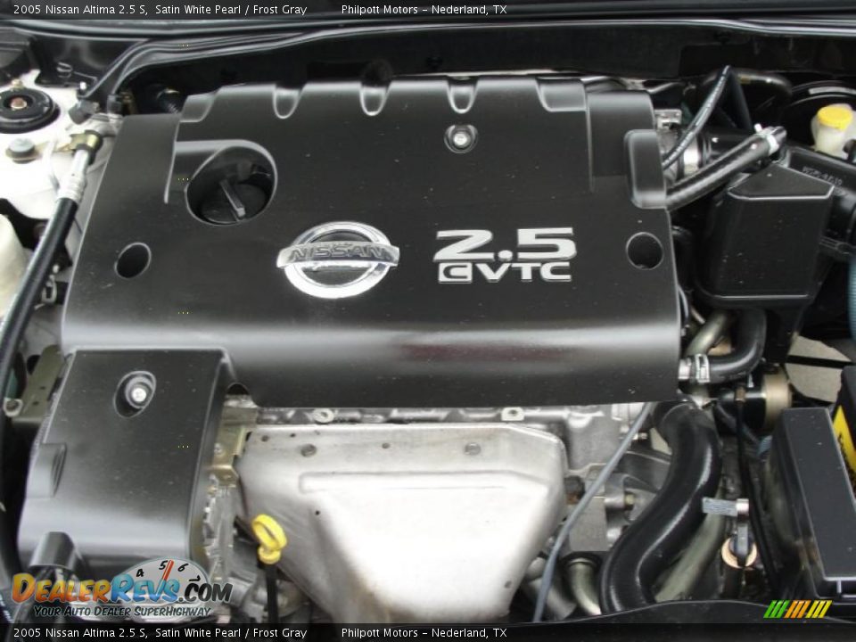 2005 Nissan Altima 2.5 S Satin White Pearl / Frost Gray Photo #21