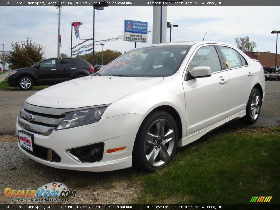 White Platinum Tri-Coat 2011 Ford Fusion Sport Photo #1