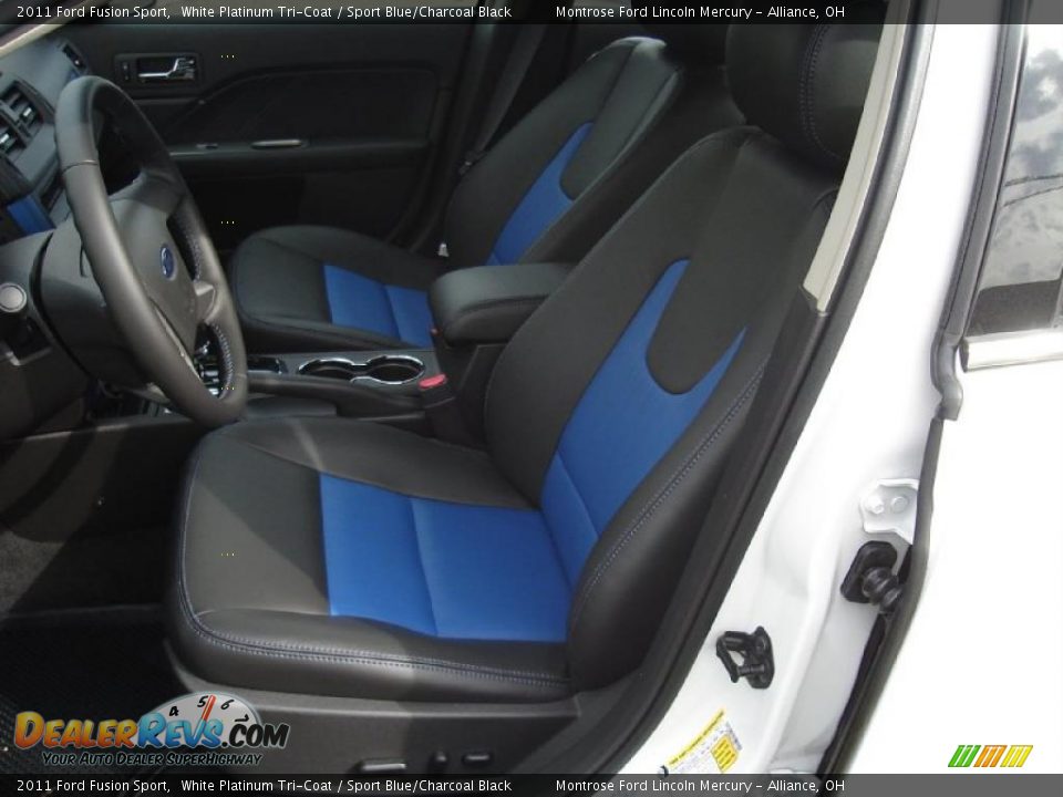 Sport Blue/Charcoal Black Interior - 2011 Ford Fusion Sport Photo #11